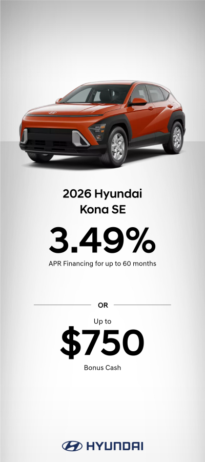 2026 Hyundai Kona SE Bonus Cash or APR Offer SE | 2026-06-02 - 2026-07-07 | b18dbd44