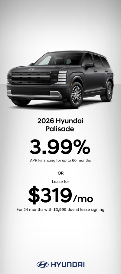 2026 Hyundai Palisade  APR or Lease Offer