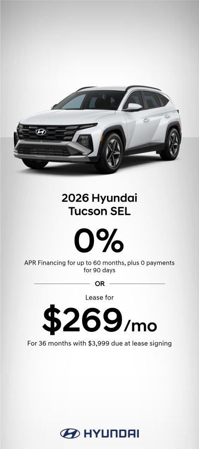 2026 Hyundai Tucson SEL APR or Lease Offer