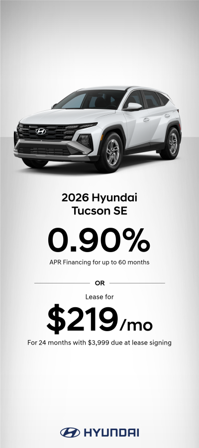 2026 Hyundai Tucson SE APR or Lease Offer