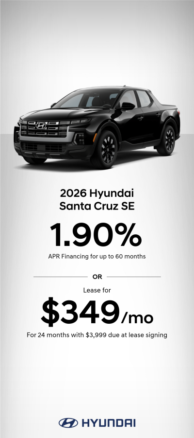 2026 Hyundai Santa Cruz SE APR or Lease Offer