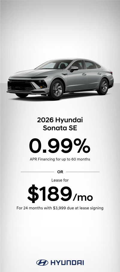 2026 Hyundai Sonata SE APR or Lease Offer