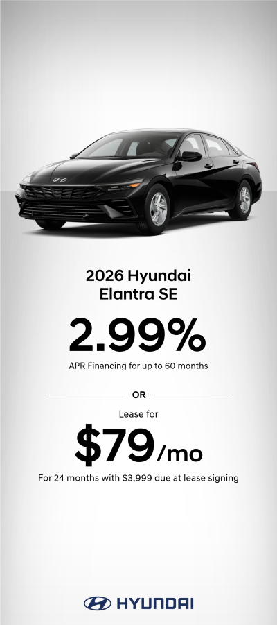 2026 Hyundai Elantra SE APR or Lease Offer