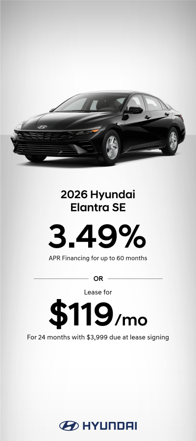 2026 Hyundai Elantra SE APR or Lease Offer