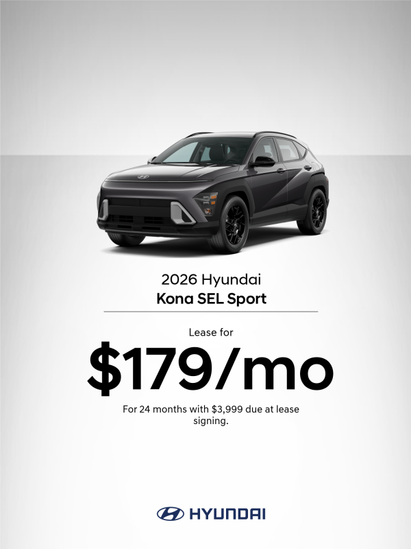 2026 Hyundai Kona SEL Sport Lease Offer