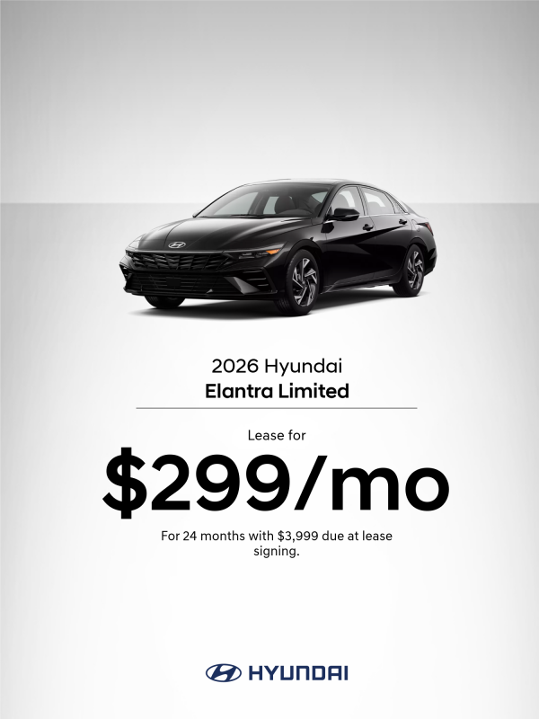 2026 Hyundai Elantra Limited Lease Offer