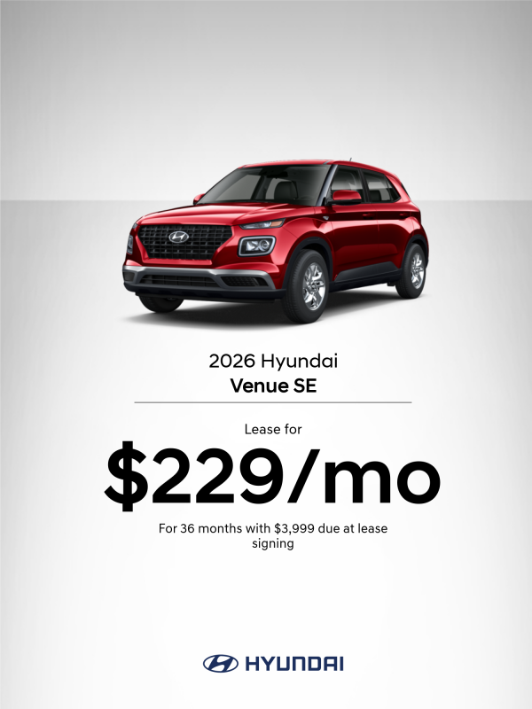 2026 Hyundai Venue SE Lease Offer
