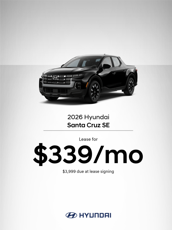 2026 Hyundai Santa Cruz SE Lease Offer