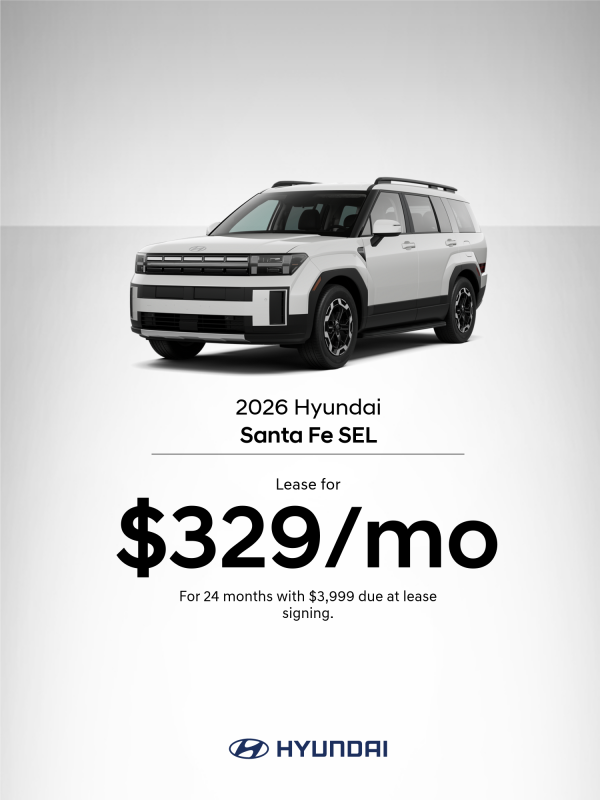 2026 Hyundai Santa Fe SEL Lease Offer