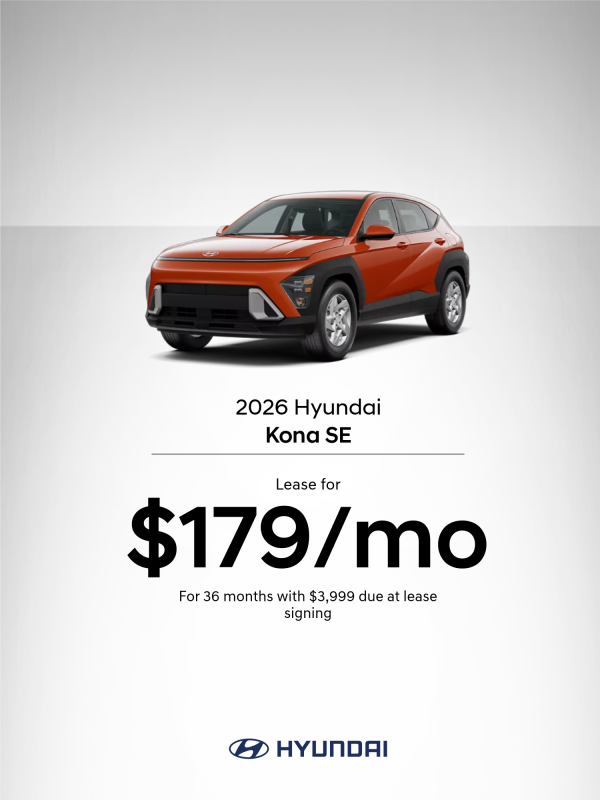 2026 Hyundai Kona SE Lease Offer