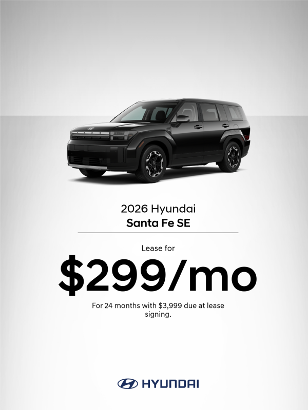2026 Hyundai Santa Fe SE Lease Offer