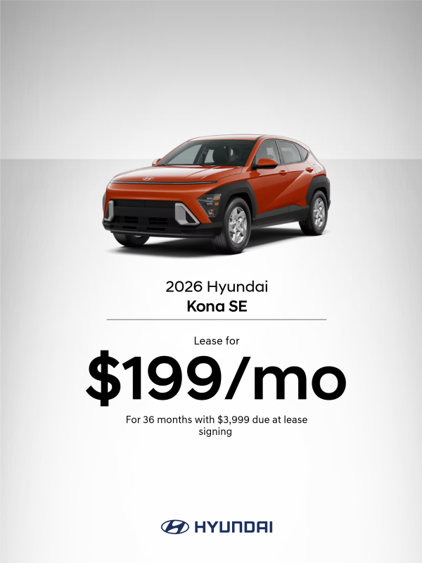 2026 Hyundai Kona SE Lease Offer