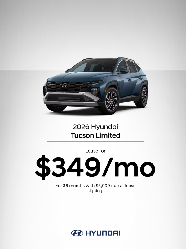 2026 Hyundai Tucson Limited Lease Offer