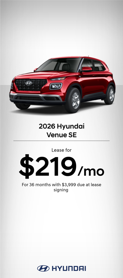 2026 Hyundai Venue SE Lease Offer
