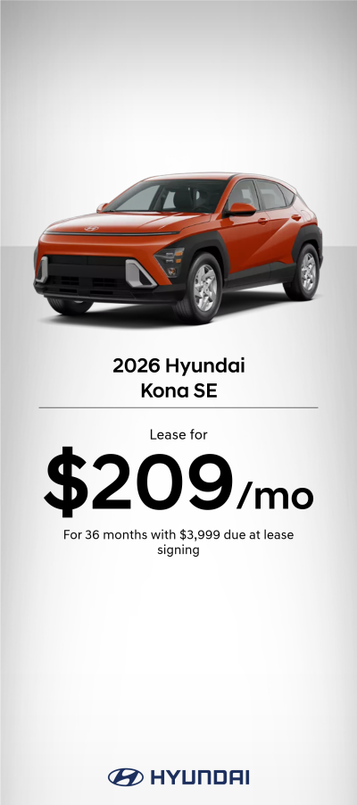2026 Hyundai Kona SE Lease Offer