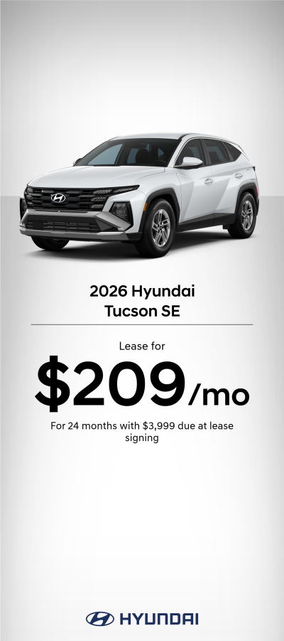 2026 Hyundai Tucson SE Lease Offer