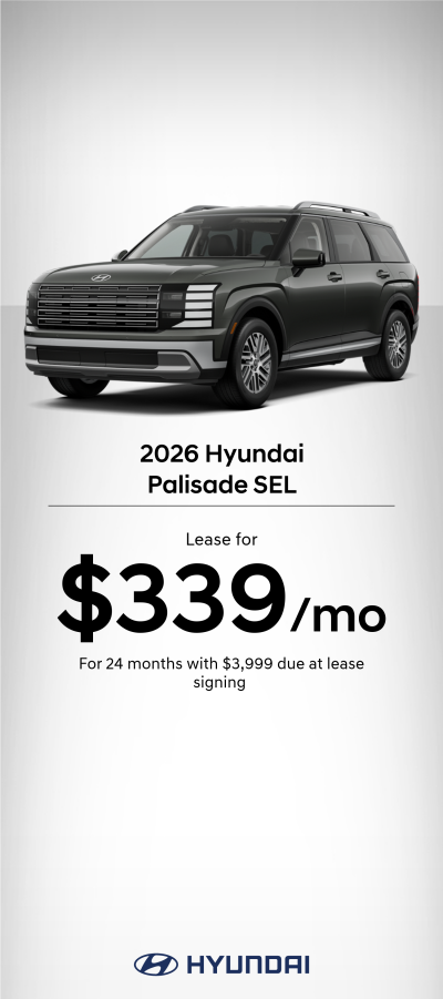 2026 Hyundai Palisade SEL Lease Offer