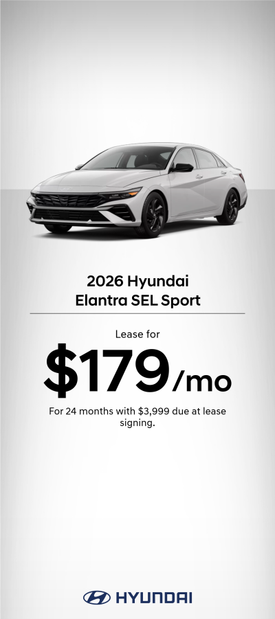 2026 Hyundai Elantra SEL Sport Lease Offer