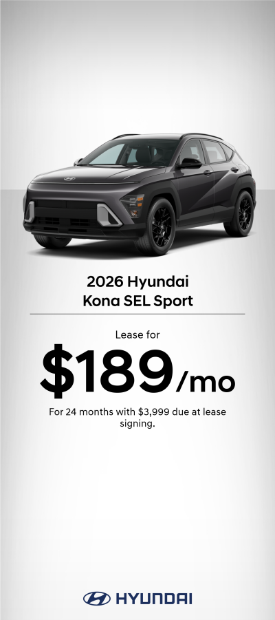 2026 Hyundai Kona SEL Sport Lease Offer