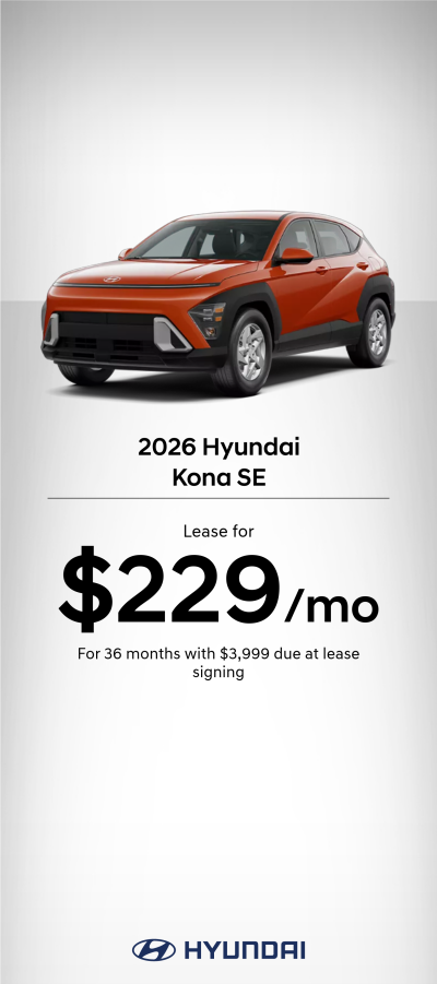 2026 Hyundai Kona SE Lease Offer