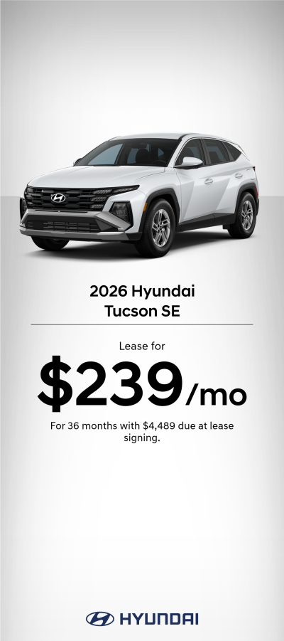 2026 Hyundai Tucson SE Lease Offer