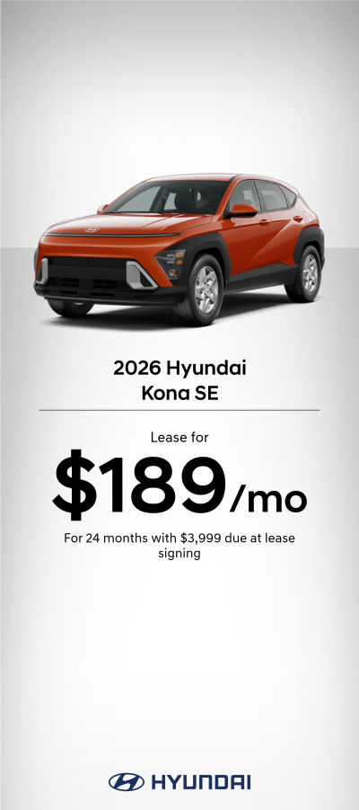 2026 Hyundai Kona SE Lease Offer