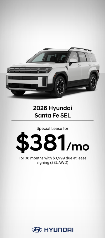 2026 Hyundai Santa Fe SEL Lease Offer SEL | 2026-02-03 - 2026-03-03 | 372e96ea