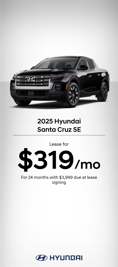 2025 Hyundai Santa Cruz SE Lease Offer
