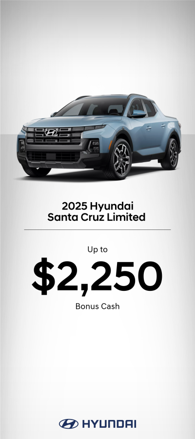 2025 Hyundai Santa Cruz Limited Bonus Cash Offer Limited | 2026-02-03 - 2026-03-03 | 72da0c83