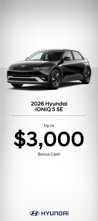 2026 Hyundai IONIQ 5 SE Bonus Cash Offer