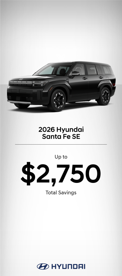 2026 Hyundai Santa Fe SE Bonus Cash Offer
