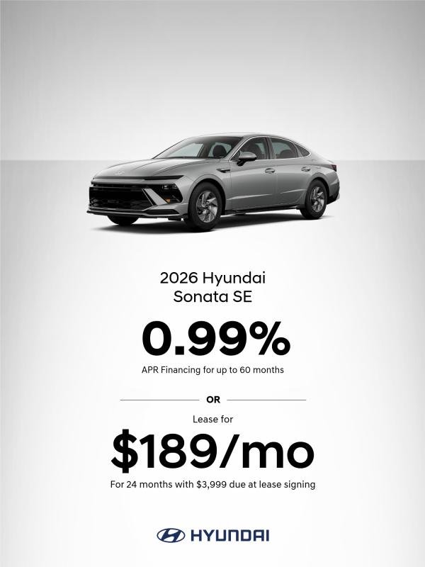 2026 Hyundai Sonata SE APR or Lease Offer
