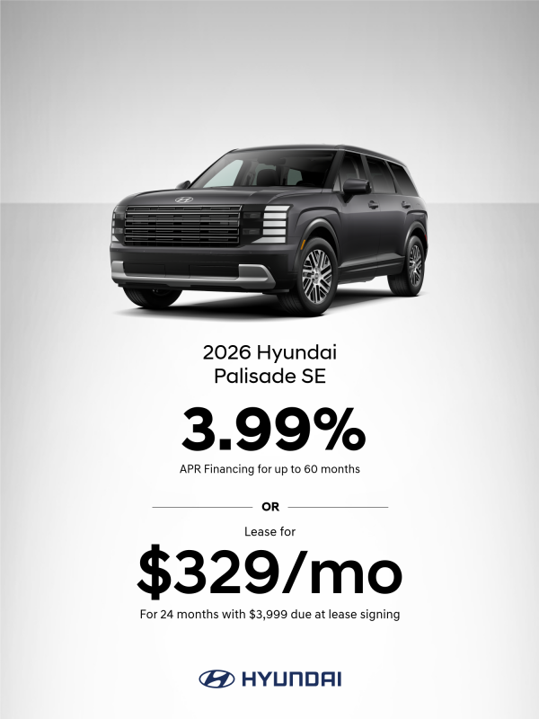2026 Hyundai Palisade SE APR or Lease Offer
