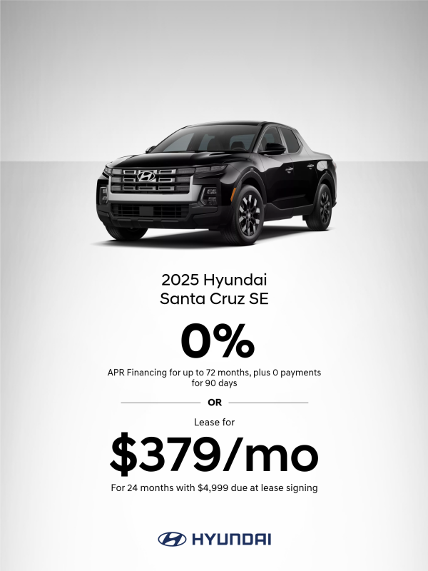 2025 Hyundai Santa Cruz SE APR or Lease Offer