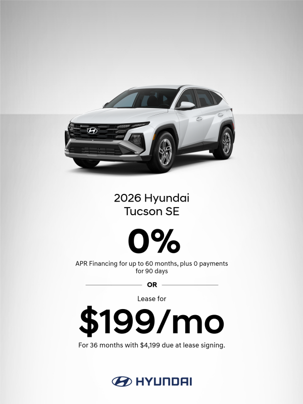 2026 Hyundai Tucson SE APR or Lease Offer